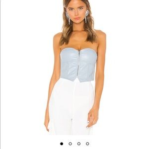 Superdown NWT strapless bustier top